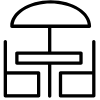 covered terrace icon