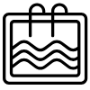 heated pool icon